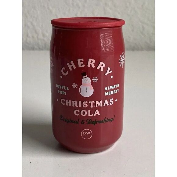 DW Home Cherry Christmas Cola Soda Pop Candle 6.2 Oz Scented Holiday NEW - Picture 1 of 9
